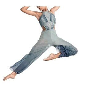 Dance Costume - Freefall - Style TH23099, Ombre, Green Blue Size SA